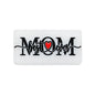 Silicone Focal Beads Love Dad Or Mom Rectangular Black White 20pcs 9