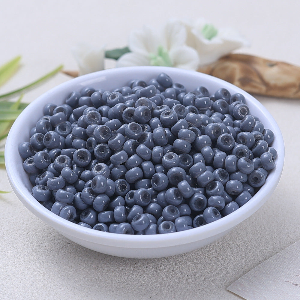 Glass Donut Spacer Beads 4mm Solid Color 200pcs 21