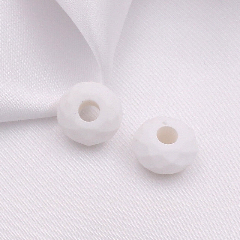 Acrylic Faceted Spacer Beads 14mm Rubberized Finish 40pcs 7