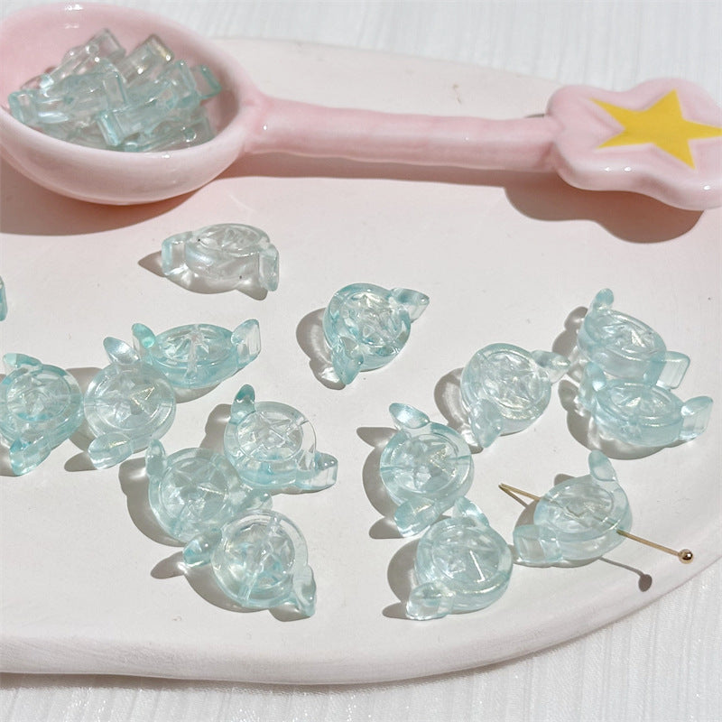 Electroplated Czech Glass Beads Star Shape 14mm Lavender 100pcs 7