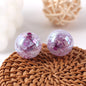 Plated Bubblegum Beads 18-20mm Dyed Core Crackle Glossy 20pcs 11