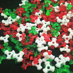 Trident Acrylic Beads 10mm Plastic Spacer Mixed Colors 400pcs
