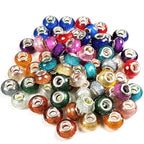 Faceted Glitter Resin Spacer Beads 14mm Mixed Colors 50pcs 2