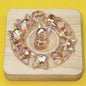 Transparent Plating Corgi Acrylic Beads 18mm Iridescent 20pcs 9