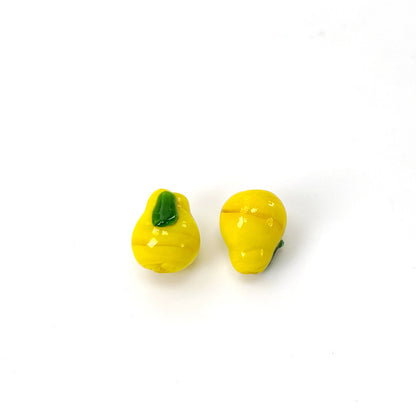 Hand Painted Enamel Glass Beads Juicy Fruit Series 1pc 9
