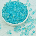 Frosted Round Glass Beads 6mm Colorful Speckled Matte Finish 50pcs 35