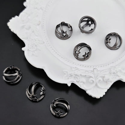 Shooting Star Metal Bead Frames 12mm Hollow Zinc Alloy 20pcs 4