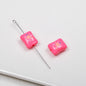 Sun Pattern Square Acrylic Beads 14mm Colorful Candy Bag 20pcs 7