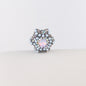 Polymer Clay Hexagonal Star Rhinestone Beads 23mm Full Rhinestone 6pcs 12