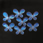 Transparent Aurora Laser Acrylic Beads Iridescent Mixed Shapes 2pcs 19