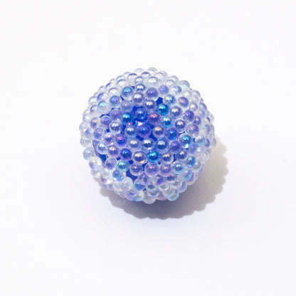 Opaque Bubblegum Beads 15-19mm Macaron Textured Raised Dots 10pcs 13
