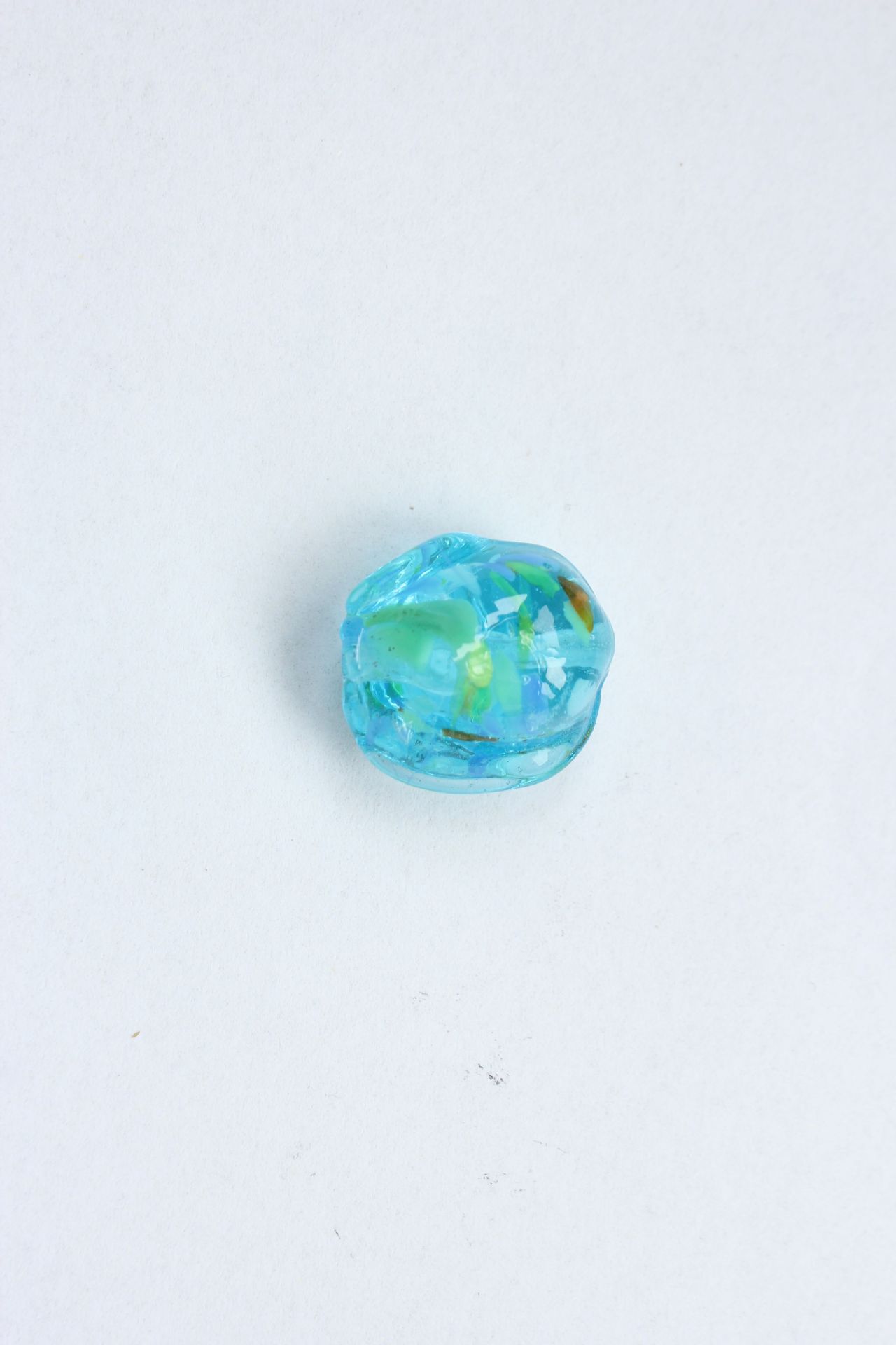 Lampwork Irregular Shaped Glass Beads 22mm Colorful Glossy 50pcs 9