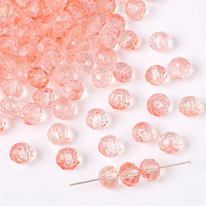 Czech Glass Beads Faceted 7 8mm Gradient Pastel Colors 50pcs 5