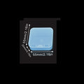 Colorful Clear Square Plastic Bead Storage Boxes 5.5x5.5x2cm 10pcs 6