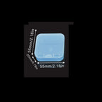 Colorful Clear Square Plastic Bead Storage Boxes 5.5x5.5x2cm 10pcs 6
