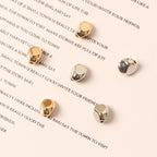 Irregular Gravel Shaped CCB Plastic Beads 7mm Glossy Gold and Silver 200pcs 2