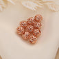 Brass Round Metal Beads 4-12mm Hollow Mesh Pattern 50pcs 10