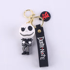 PVC Soft Halloween Pumpkin Man Keychain Colorful Spooky Charm 6