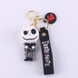 PVC Soft Halloween Pumpkin Man Keychain Colorful Spooky Charm 6