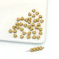 Heart Metal Beads 6mm Puffy Glossy Pastel Colors 50pcs 18