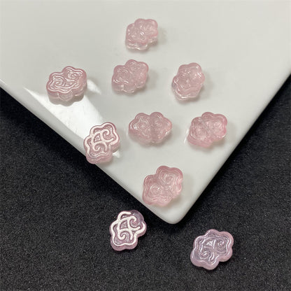 Czech Glass Beads Auspicious Clouds 9 13mm Pastel Translucent 100pcs 2