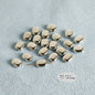 Plating Irregular Shaped Acrylic Beads Metal Colored Silver 100pcs 14