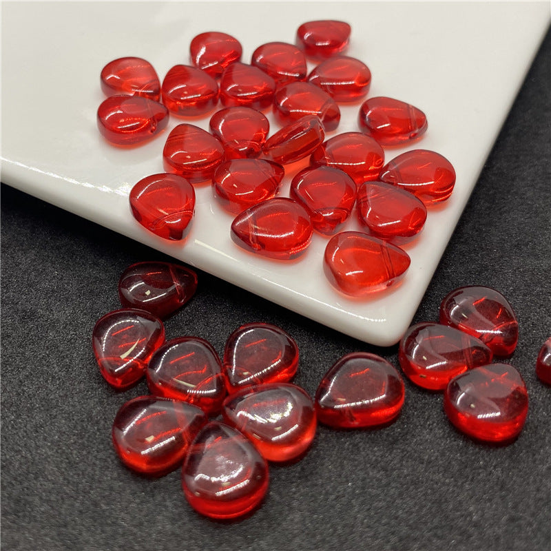 Czech Glass Beads Teardrop 12mm Transparent Iridescent 100pcs 32