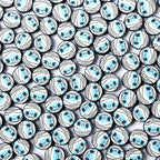 Halloween Mummy Clay Beads 10mm Polymer Cute Character 100pcs 6