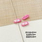 Heart Metal Beads 15-18mm Baking Painted Cherry Blossom Kitten Design 10pcs 22
