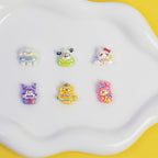 Plating Sanri Universe Series Resin Beads Whimsical Character Design 20pcs 3