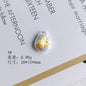 Hand Painted Irregular Shaped Acrylic Beads Imitation Pearl 10pcs 9