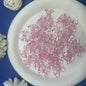 Colored Clear Bow Ribbon Acrylic Beads 18mm Translucent 100pcs 9