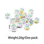 Flat Clay Beads Fruit and Christmas Tree Pattern Polymer 50pcs 12