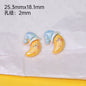 Iridescent Smiley Cloud Moon Resin Beads Personified Characters 10pcs 7
