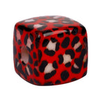 Leopard Print Square Acrylic Beads 14mm Colorful Animal Pattern 10pcs 3