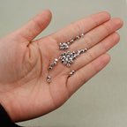 Alloy Faceted Hexagonal Spacer Beads 3mm Tibetan Style 100pcs 4