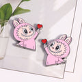 Finger Heart Pose Metal Beads 20mm Enamel Alloy 5pcs 6