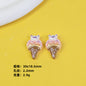 Bear Ice Cream Series Resin Beads Glossy Pastel Pink 20pcs 10
