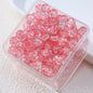 Gradient Crackle Round Glass Beads 10mm Vibrant Mixed Colors 60pcs 9