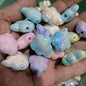 UV Plating Cloud Acrylic Beads 20mm 28mm Colorful Pastel 100pcs 9