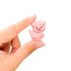 Silicone Focal Beads Pig Heart Ears 20pcs 3