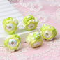 Hand Painted Cute Cake Series Acrylic Beads 18-23mm 10pcs 14