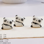 Hand Painted Animal Ceramic Beads Colorful Assorted Shapes 5pcs 4