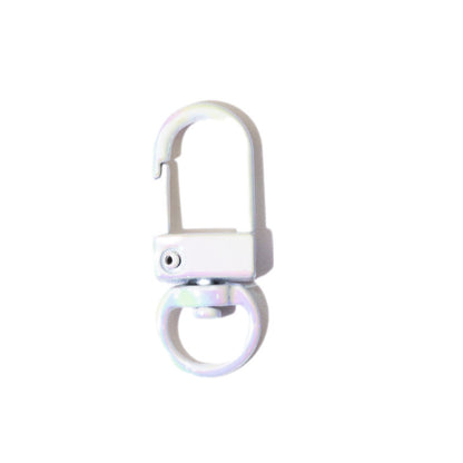 Colorful Zinc Alloy Keychain Clasps 32mm Plating 10pcs 6