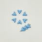 Mermaid Tail Metal Beads 10mm Pastel Painted Scales 20pcs 15