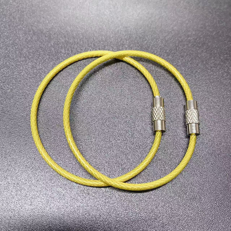 PVC Coated Wire Key Rings Colorful Durable 15cm 20pcs 11