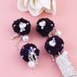 Flower Cluster Round Clay Beads 22mm Tassel Rose Gem 5pcs 17