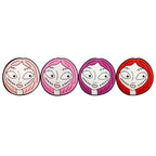 Silicone Focal Beads Halloween Zombie Girl Pink Red Hair 20pcs 3
