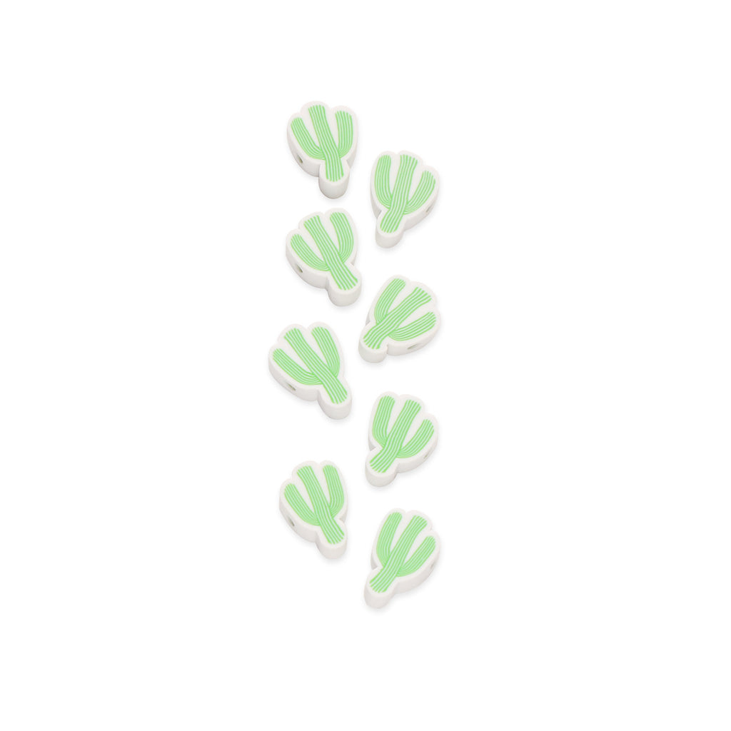Cactus Clay Beads 11mm Polymer Patterned 100pcs 5