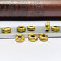 Alloy Double-Layer Spacer Beads 5mm 6mm Antique Gold Silver 100pcs 2